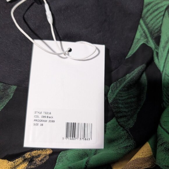 Ganni | Banana Print Ruched Jersey Mini Dress - Picture 6 of 14